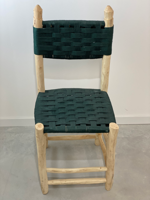 chaise tressée marocaine