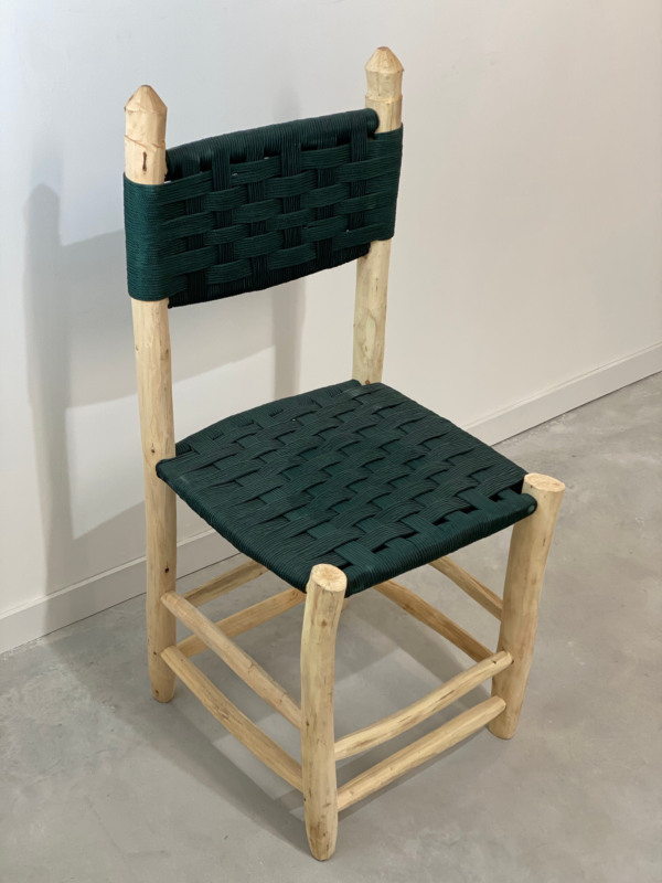 chaise tressée marocaine
